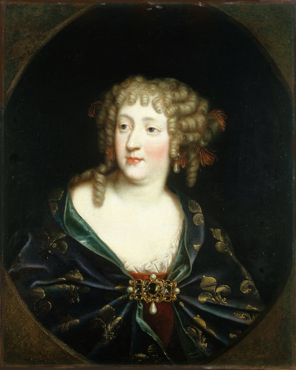 Portræt af Maria Theresia af Spanien 1638-1683, dronning af Frankrig, ca 1675. af Unbekannt