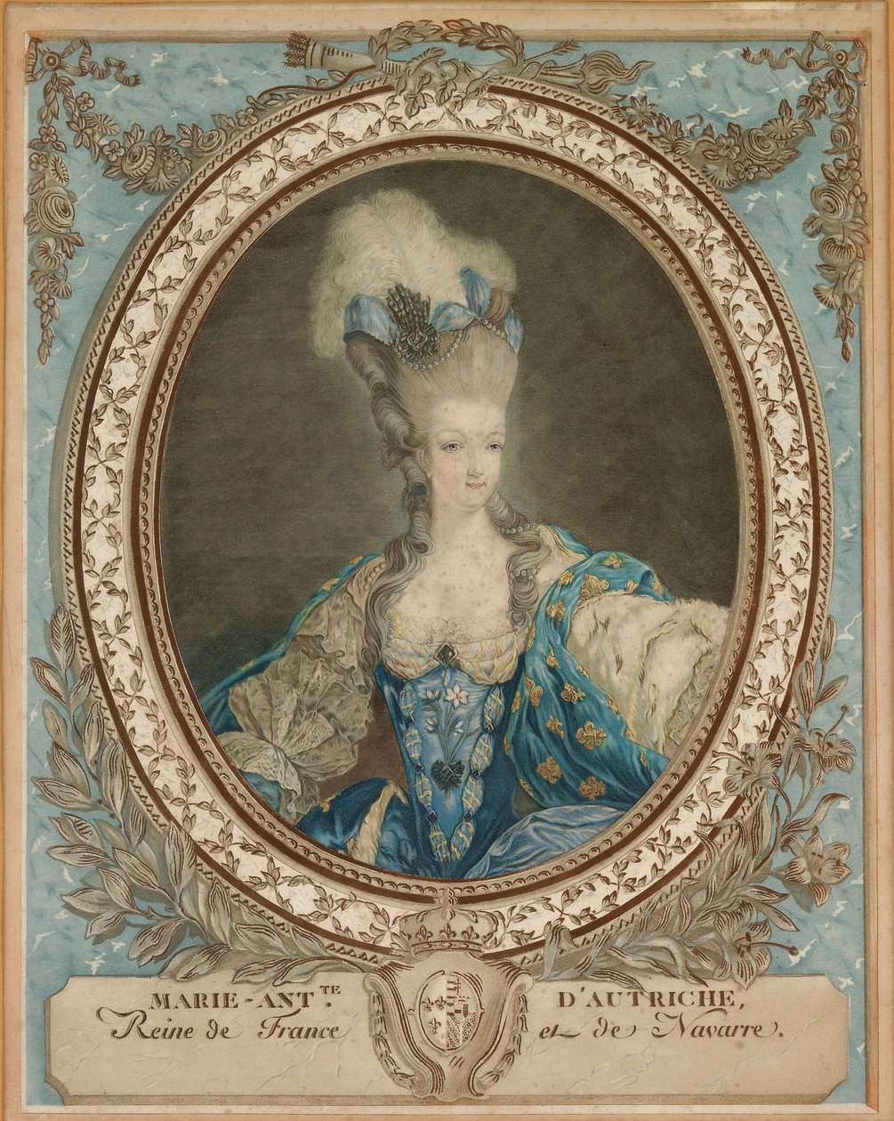 Portræt af Marie Antoinette 1755-1793, anden halvdel af det 18. årh. af Unbekannt