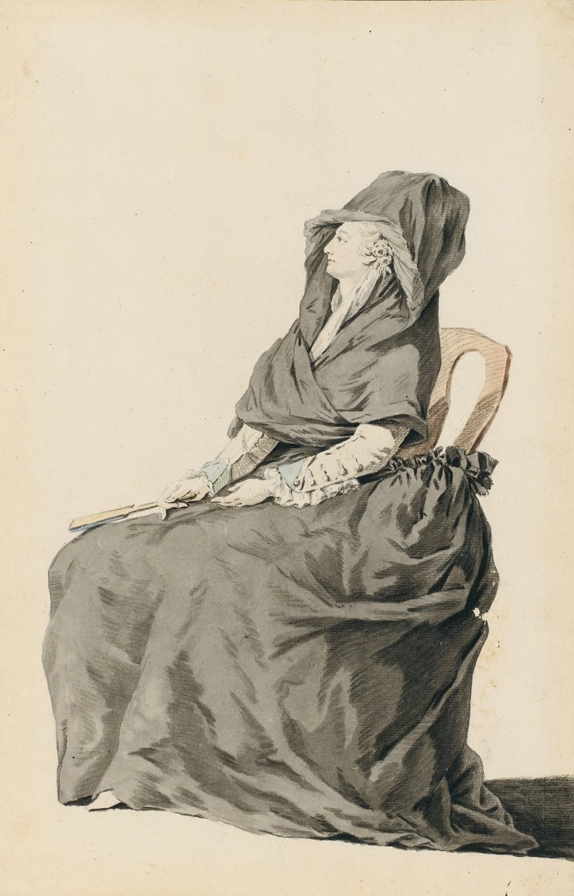 Portræt af Marie Antoinette under hendes retssag, 1793 af Unbekannt
