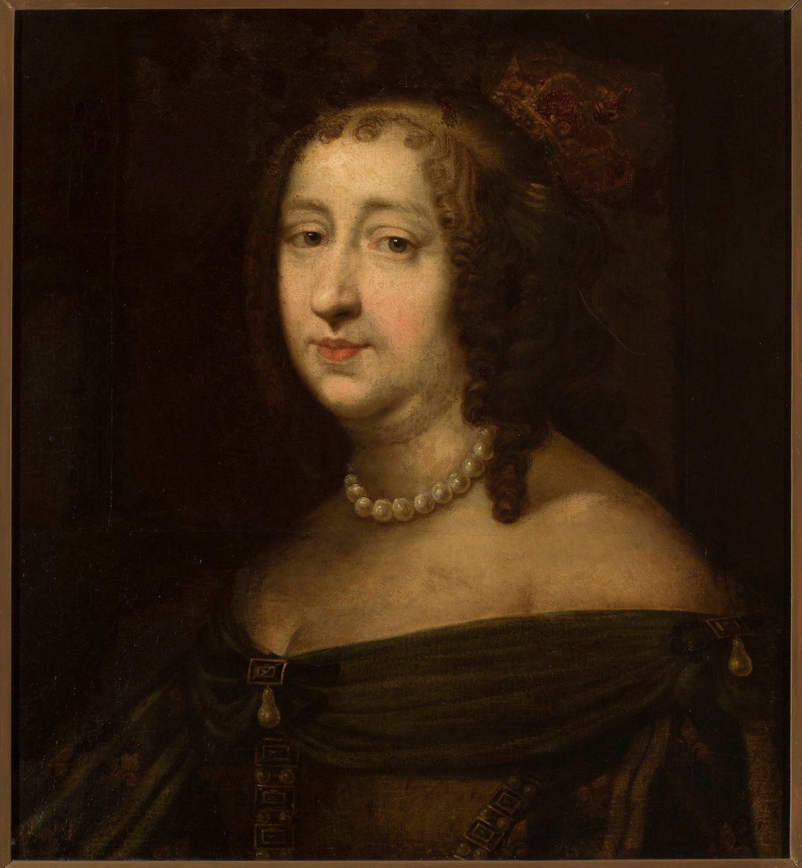 Portræt af Marie Louise Gonzaga 1611-1667, dronning af Polen, midten af det 17. af Unbekannt