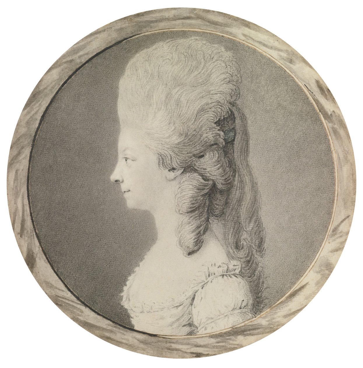 Portræt af Marie Louise af Savoyen 1749-1792, prinsesse af Lamballe, anden halvdel af det 18. århundrede af Unbekannt