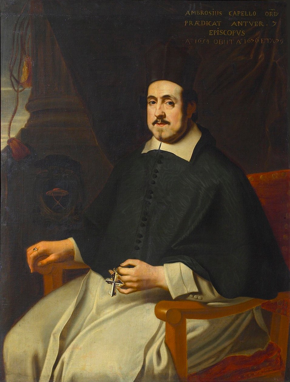 Portræt af Marius Ambrosius Capello 1597-1676, biskop af Antwerpen, 1659. af Unbekannt
