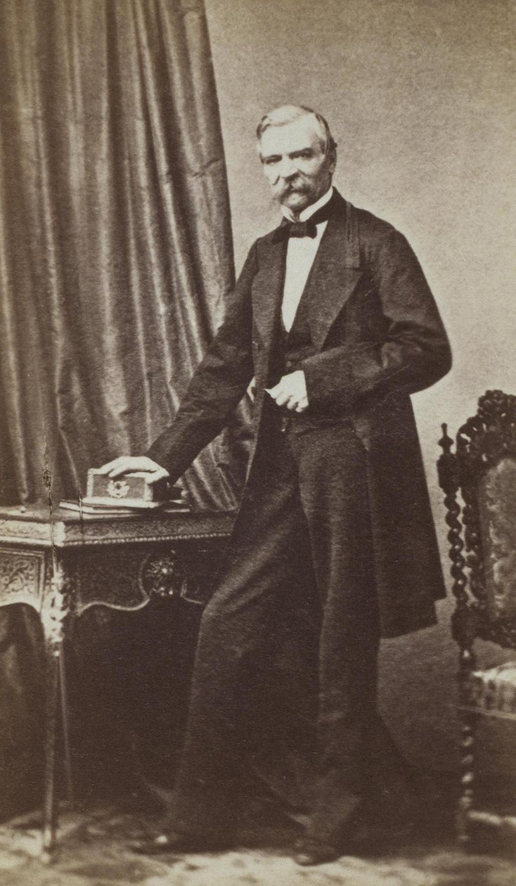 Portræt af Mikhail Naryshkin 1798-1863, 1860