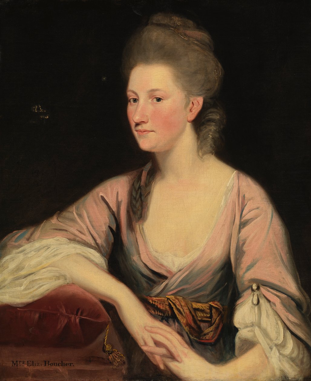 Portræt af fru Elizabeth Boucher, 1700-tallet. af Unbekannt