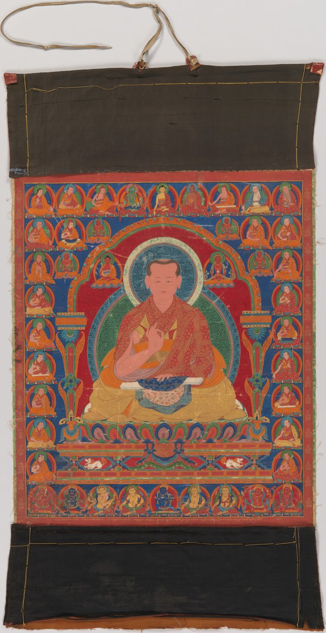 Portræt af Munchen Sangye Rinchen, den ottende abbed i Ngor kloster, slutningen af det 16. århundrede. af Unbekannt