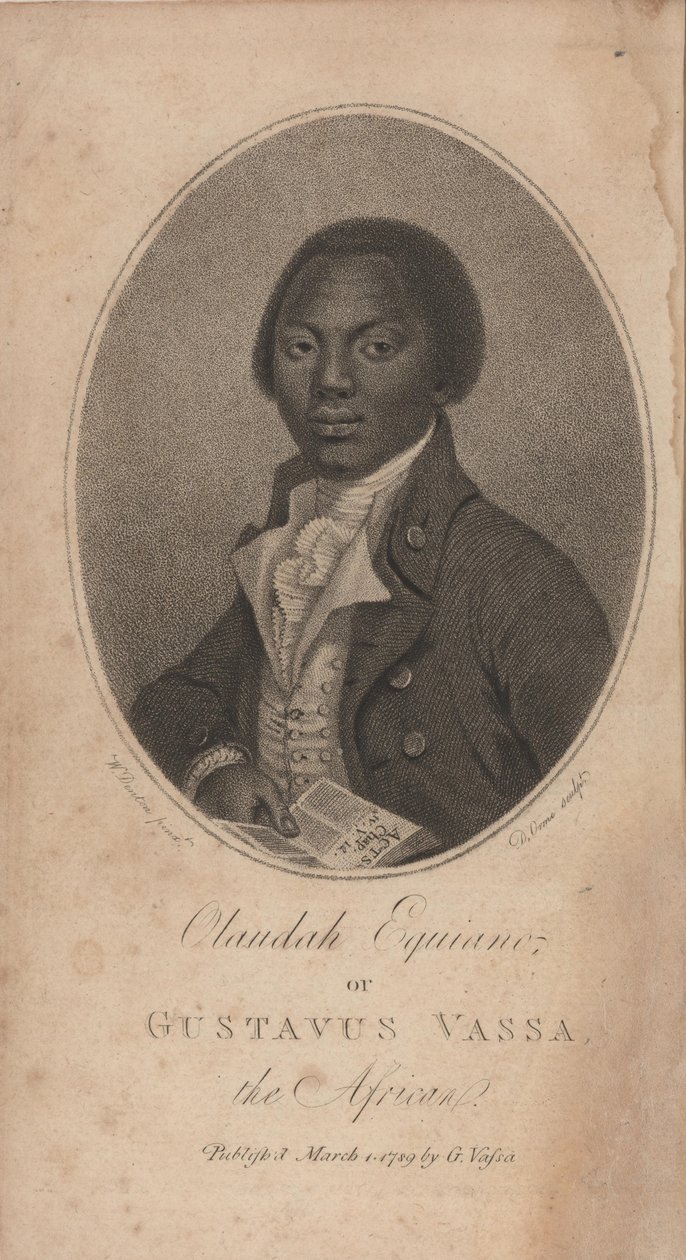 Portræt af Olaudah Equiano kendt Gustavus Vassa 1745-1797, 1789. af Unbekannt