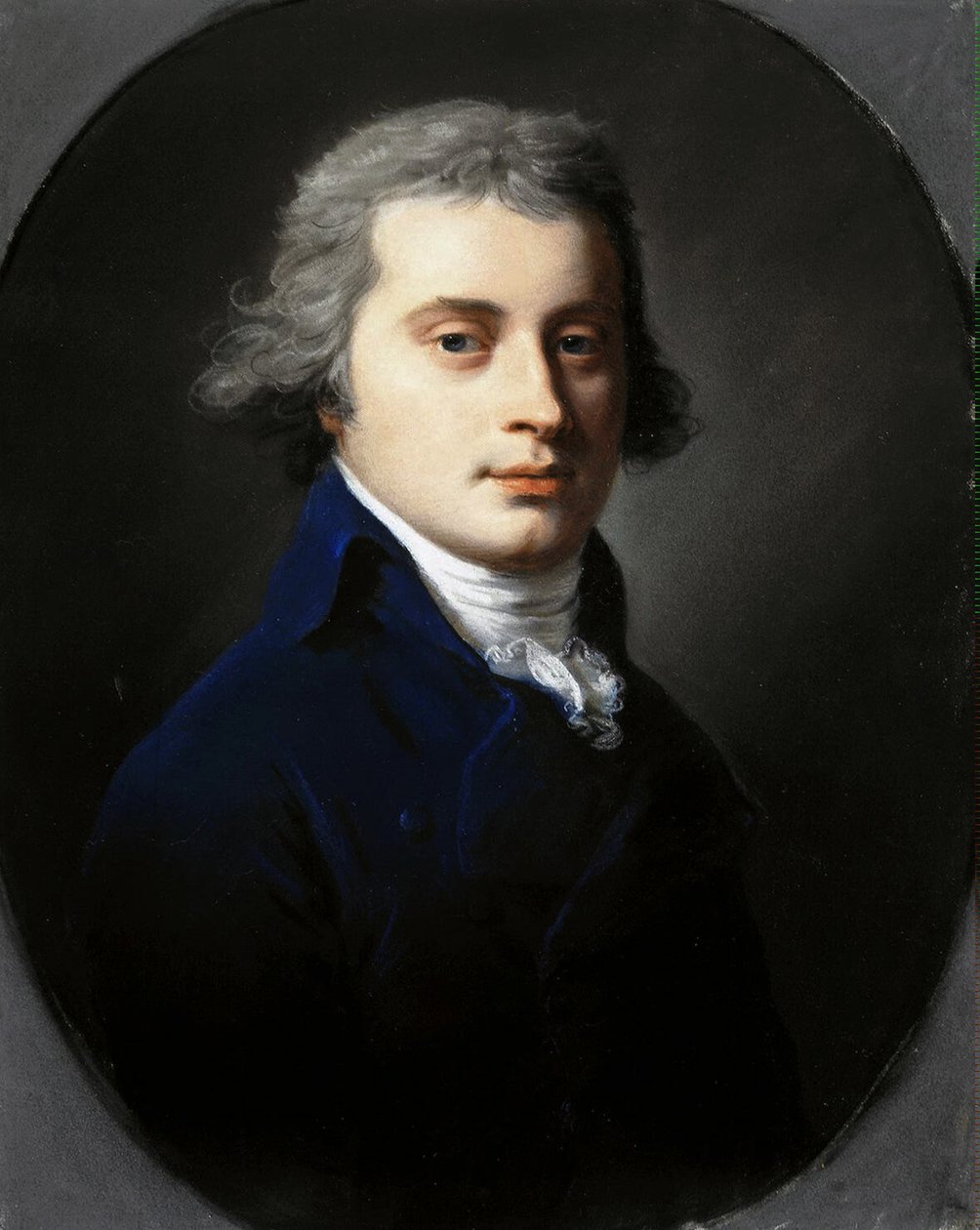 Portræt af Pavel Petrovich Bakunin 1766-1805, 1790