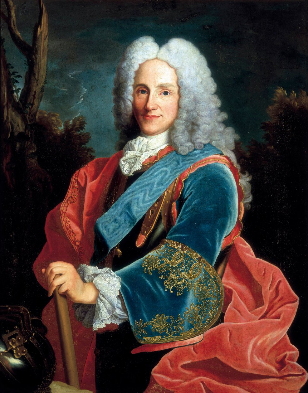Portræt af Filip V, konge af Spanien (1683-1746). Anonymt maleri, barokkunst. olie på lærred. af Unbekannt