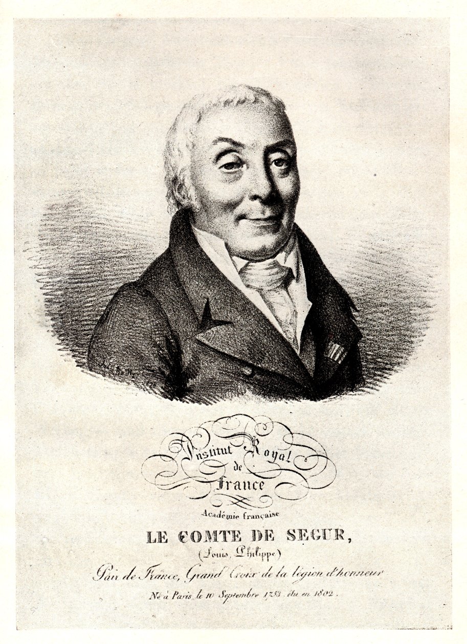 Portræt af Philippe Henri, Marquis de Ségur 1724-1801, begyndelsen af ​​det 19. af Unbekannt