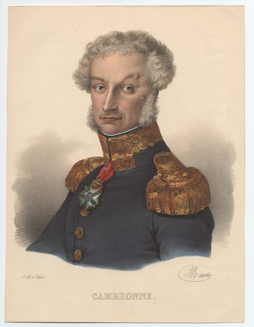Portræt af Pierre Cambronne 1770-1842, 1835 af Unbekannt