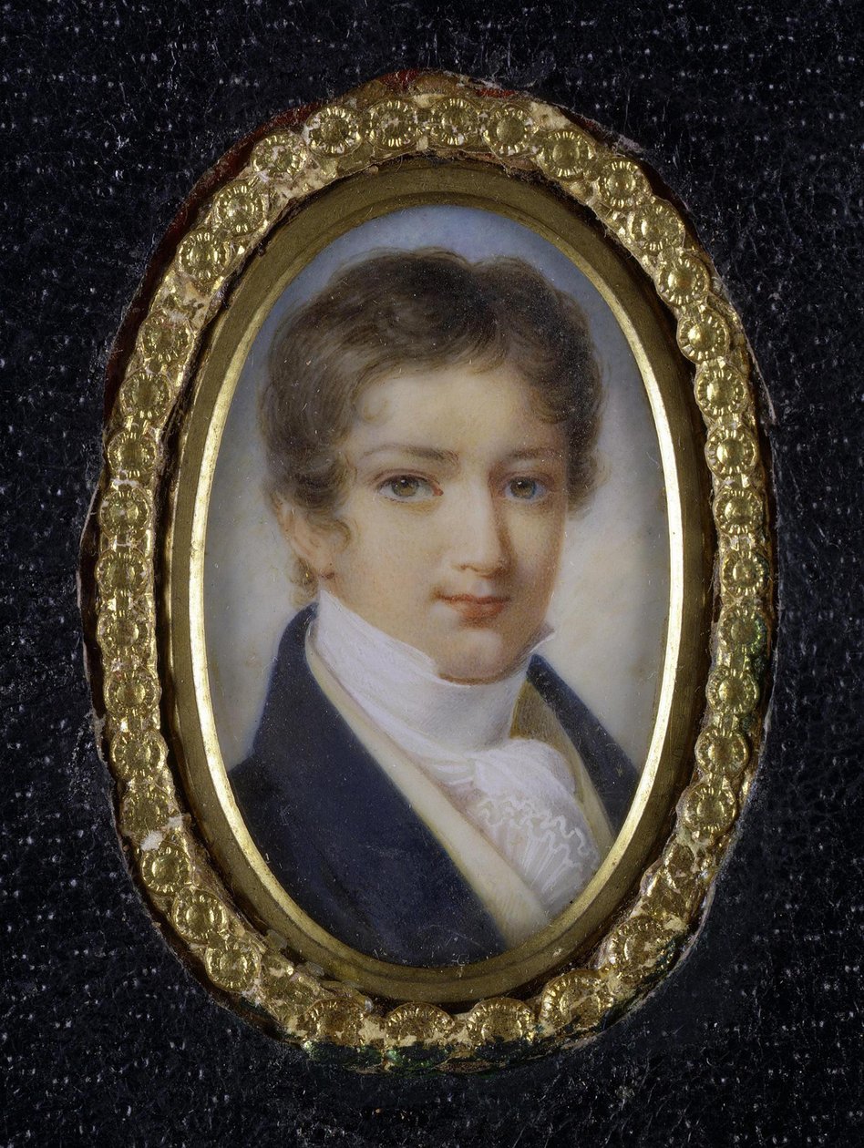Portræt af prins Dmitrij Petrovich Volkonsky 1805-1859, første kvartal af 1800-tallet af Unbekannt
