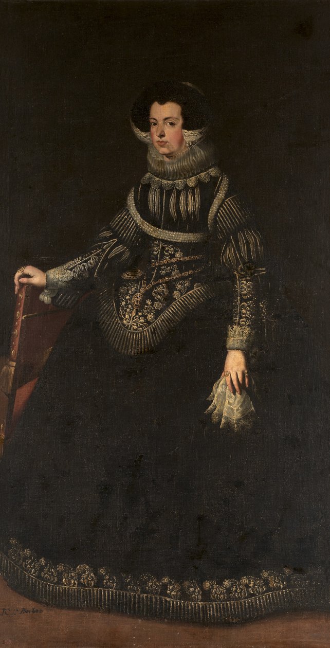 Portræt af dronning Elisabeth af Frankrig 1602-1644, dronning gemal af Spanien af Unbekannt