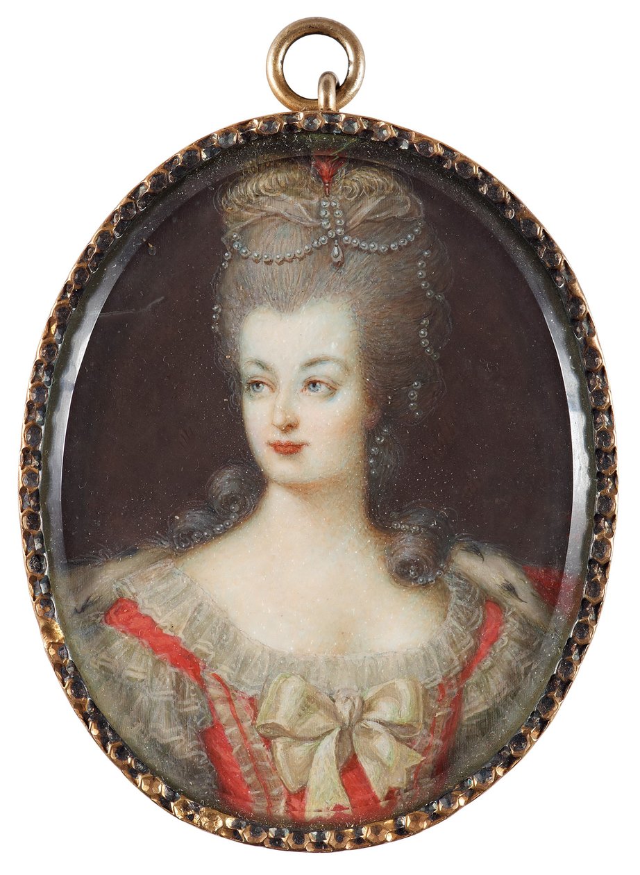 Portræt af dronning Marie Antoinette af Frankrig 1755-1793, midten af det 18. årh. af Unbekannt