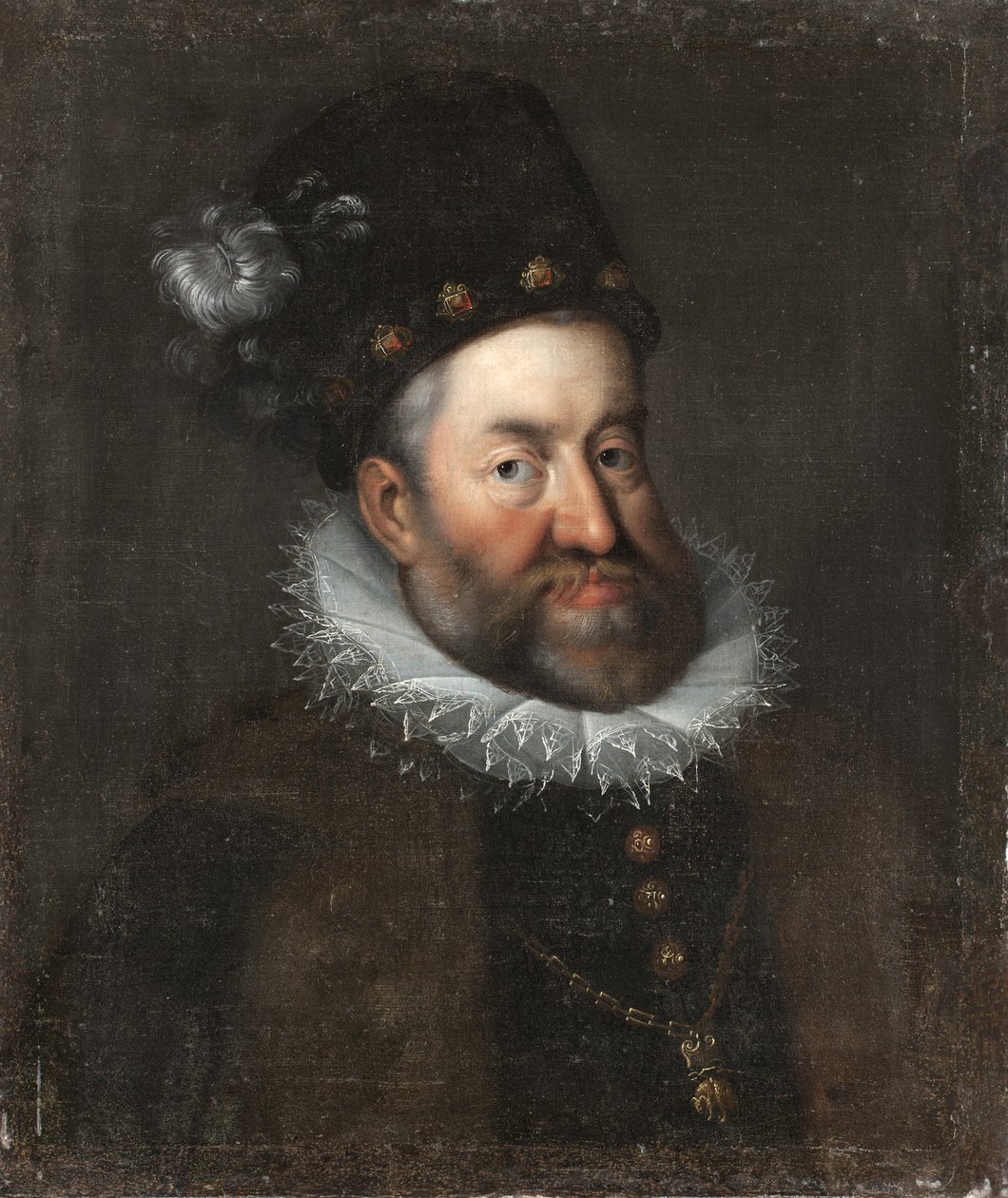 Portræt af Rudolf II af Østrig 15521612, hellig romersk kejser, ca. 1600 af Unbekannt