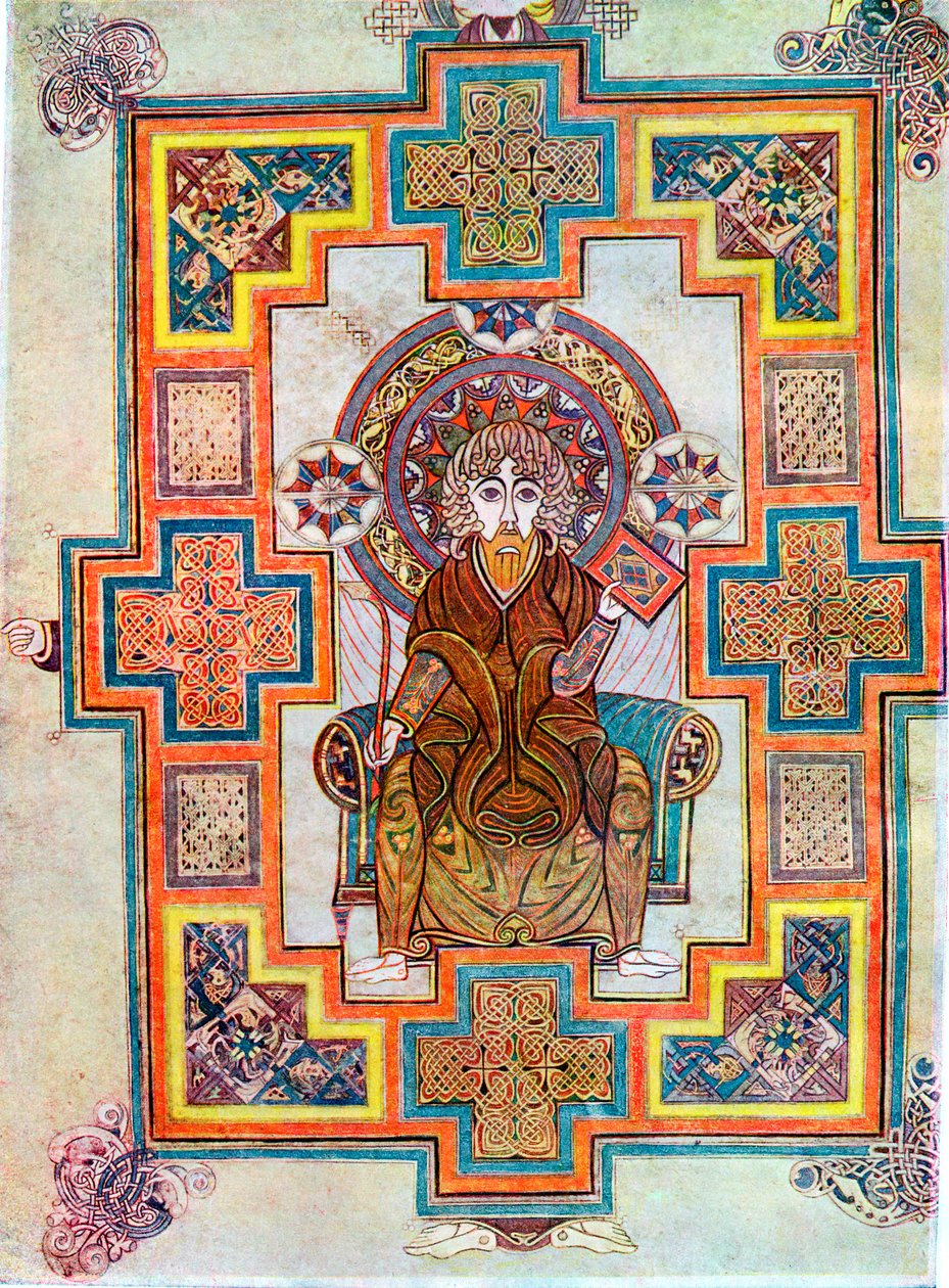 Portræt af Saint John fra Book of Kells, c800 af Unbekannt