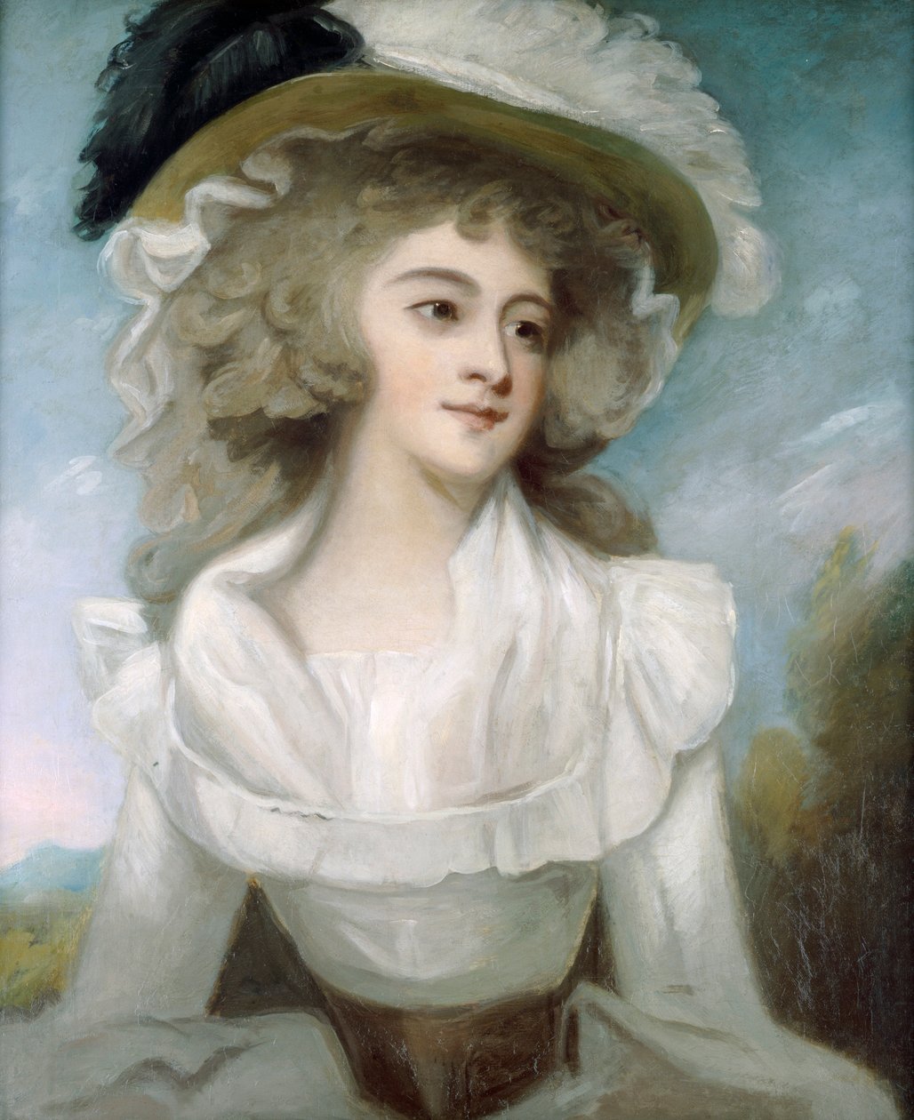 Portræt af Sarah Tickell, kone til dramatikeren og satirikeren Richard Tickell, c1790
