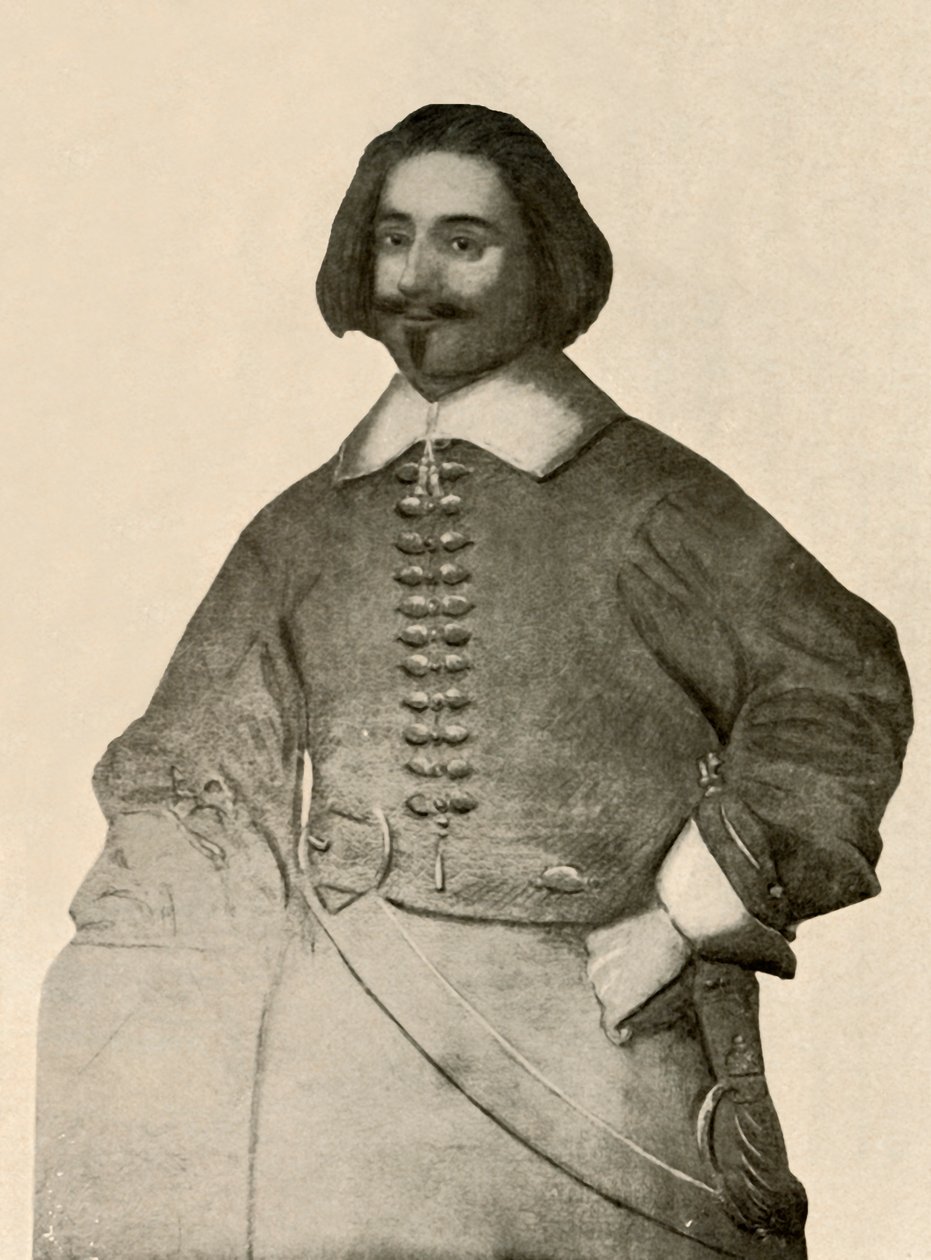 Portræt af Sir John Leverett, i buff coat og almindeligt soldaterbånd, 1640-1660, 1937. af Unbekannt