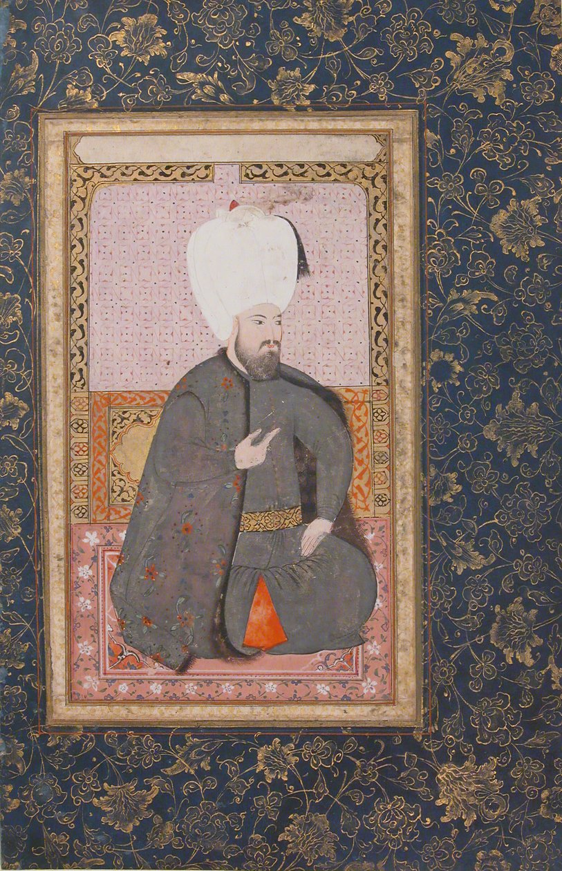Portræt af Sultan Ahmet I r. 1603-17, begyndelsen af 1600-tallet. af Unbekannt