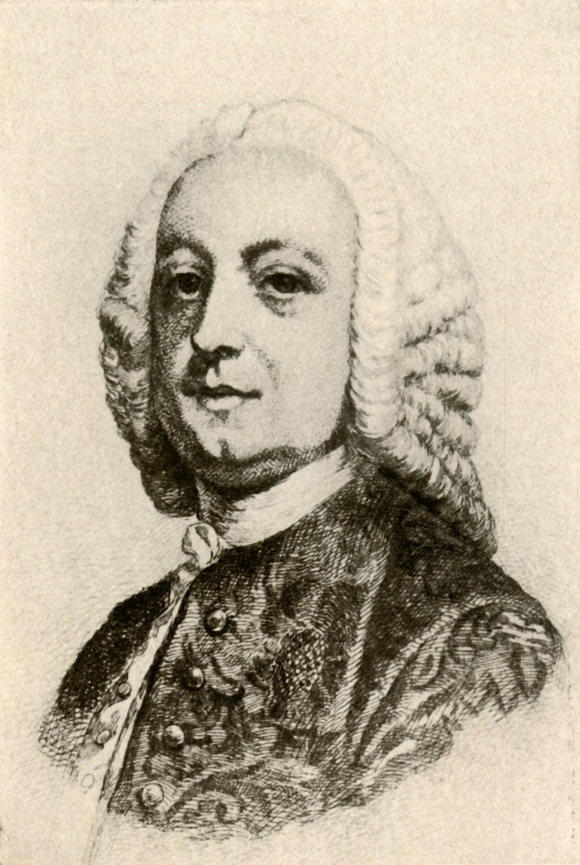 Portræt af Thomas Penn, koloniguvernør, c1760, 1937. af Unbekannt