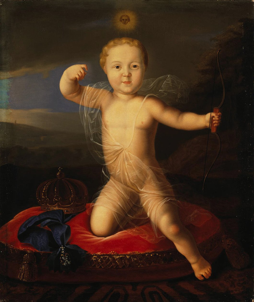 Portræt af Tsarevich Peter Petrovich af Rusland 1715-1719, første kvartal af 1800-tallet. af Unbekannt