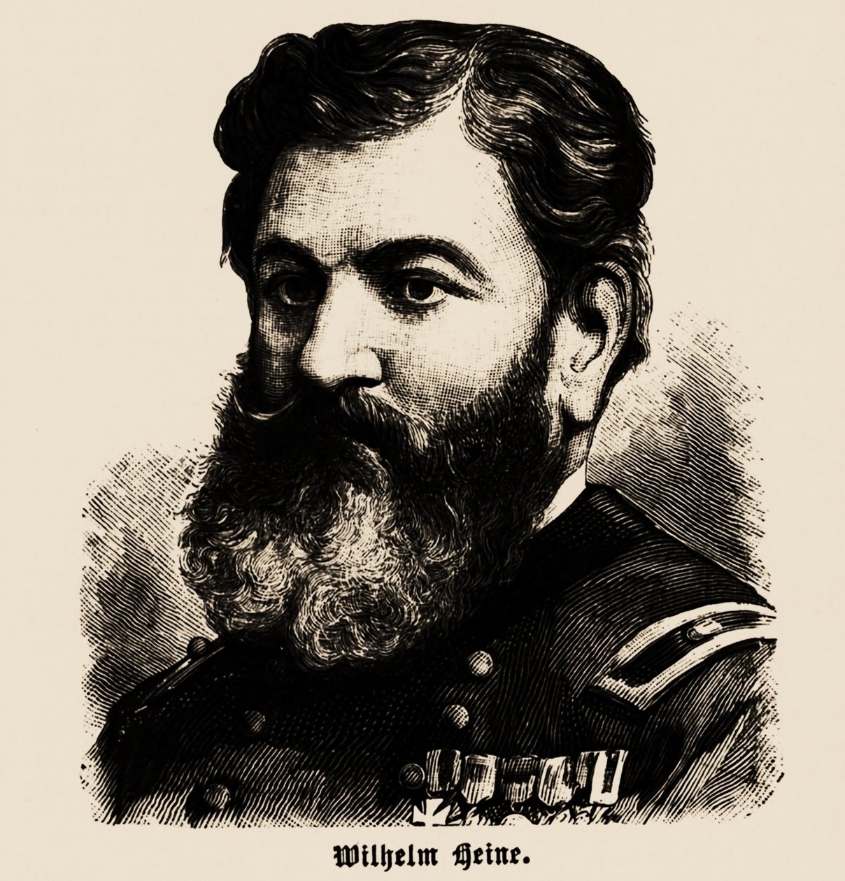 Portræt af Wilhelm Heine 1827-1885, 1886. af Unbekannt