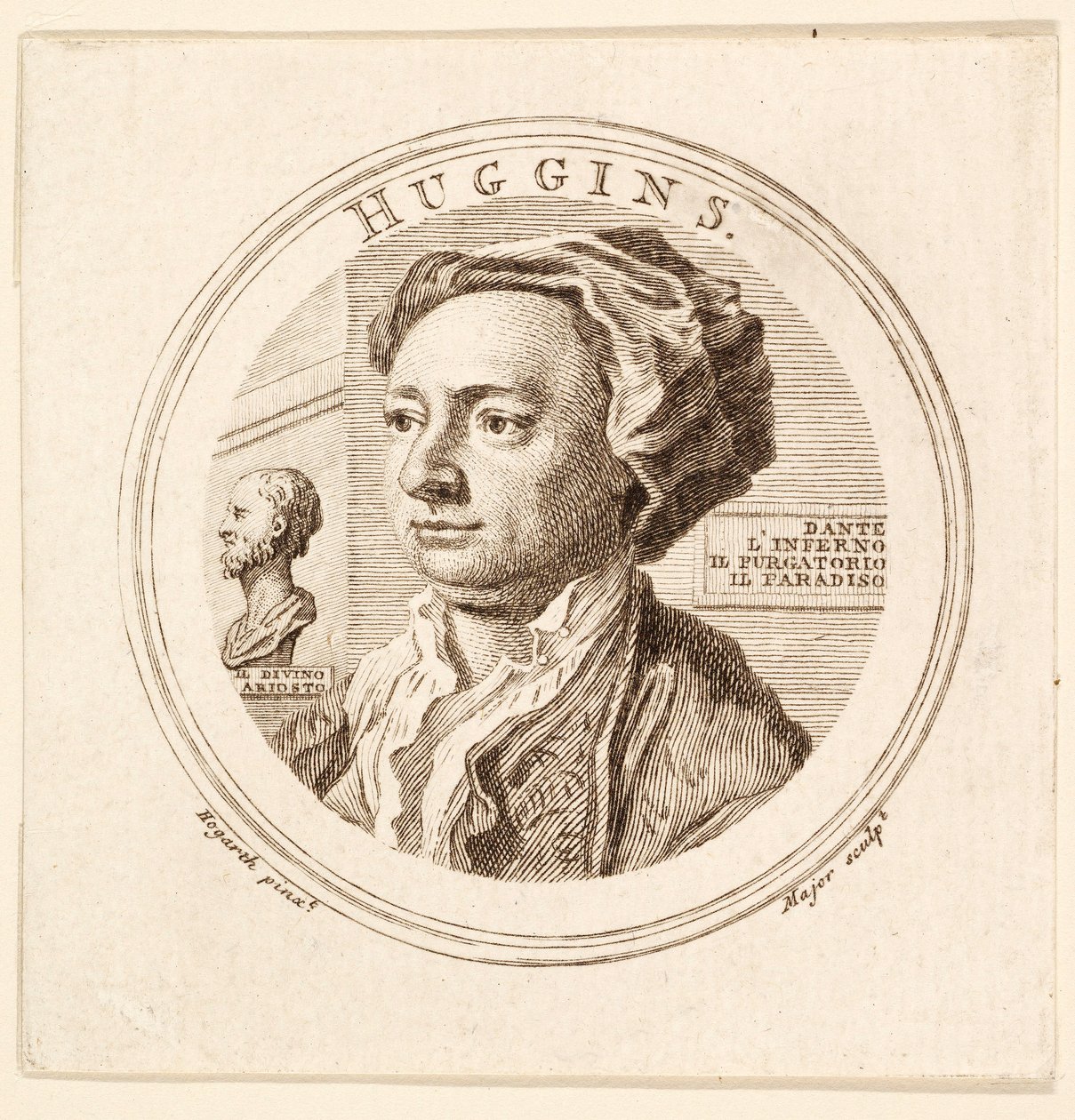 Portræt af William Huggins, pub. 1760. af Unbekannt