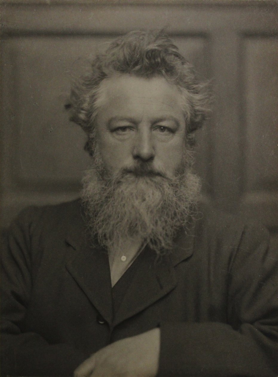 Portræt af William Morris 1834-1896, ca. 1886. af Unbekannt
