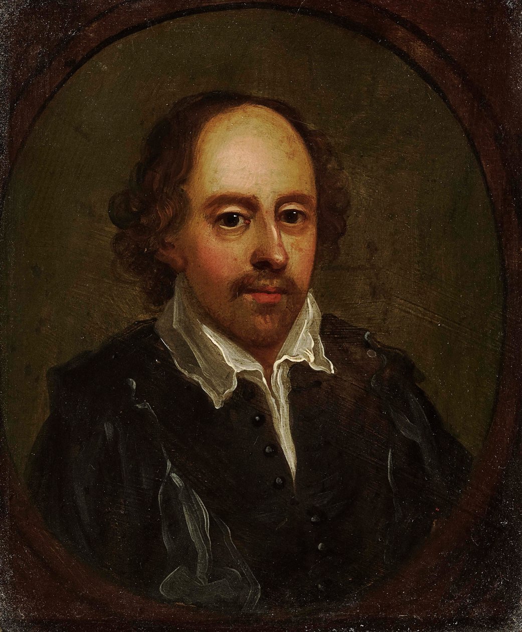 Portræt af William Shakespeare 1564-1616, første halvdel af 1600-tallet. af Unbekannt