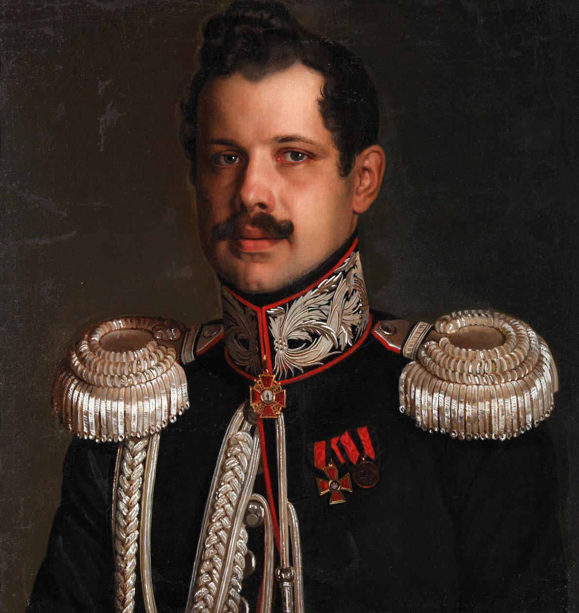Portræt af Yuri Ignatievich Poznansky 1801-1878, ca. 1830 af Unbekannt