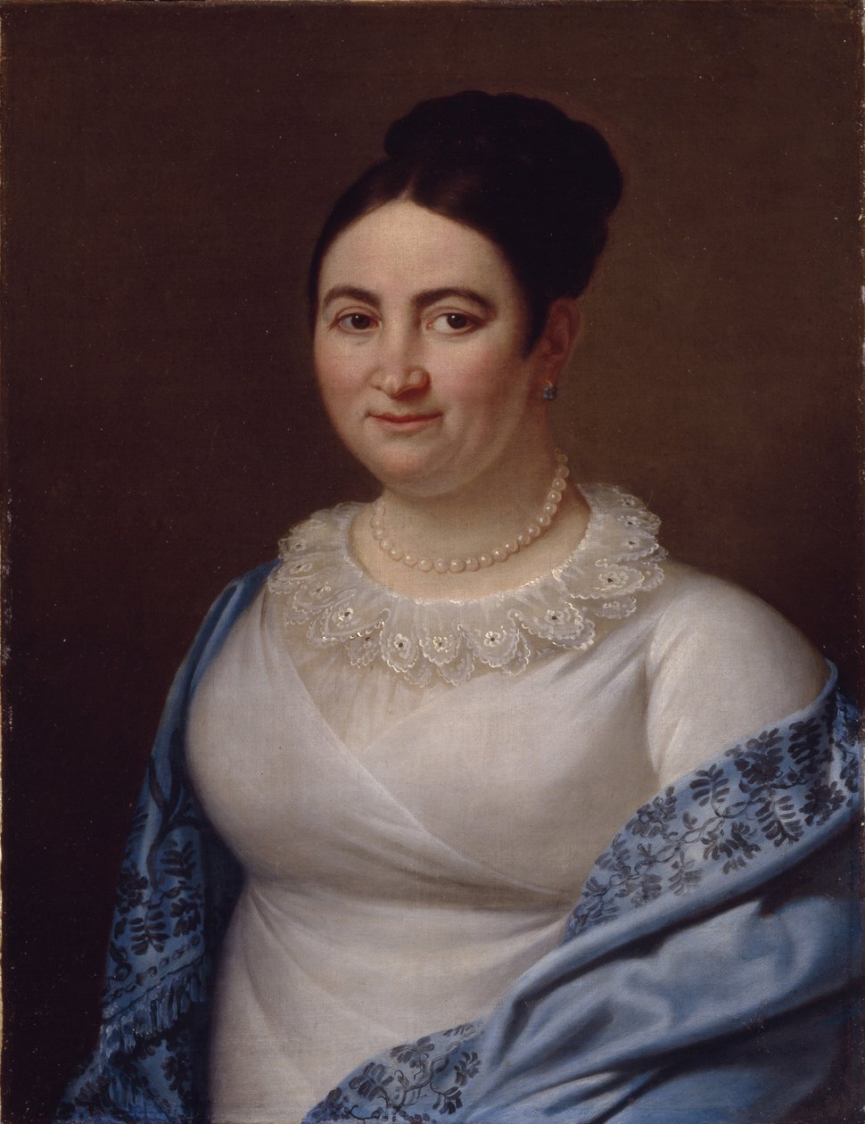 Portræt af en dame, 1855 af Unbekannt