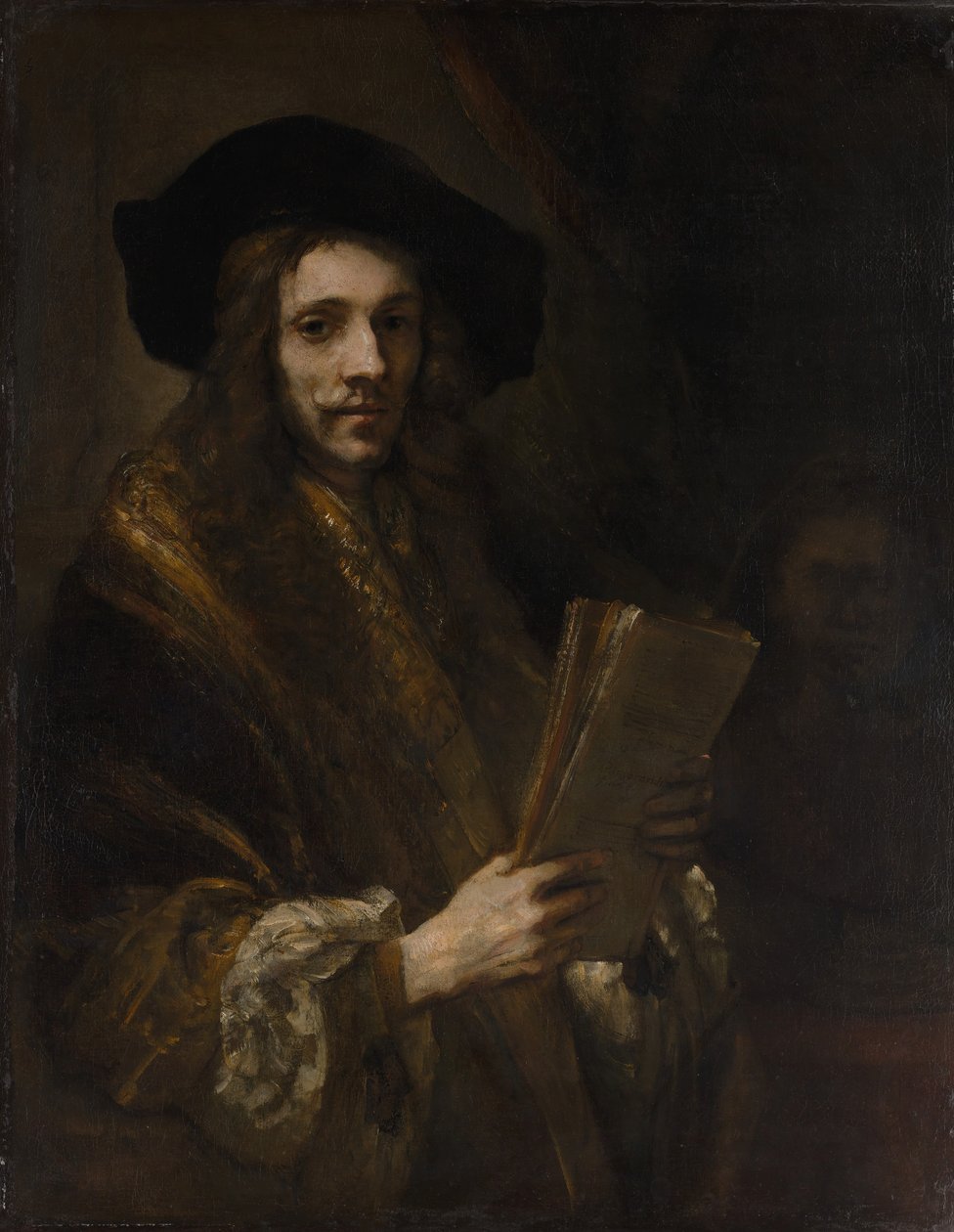Portræt af en mand Auktionsholderen, formentlig ca. 1658-62. af Unbekannt