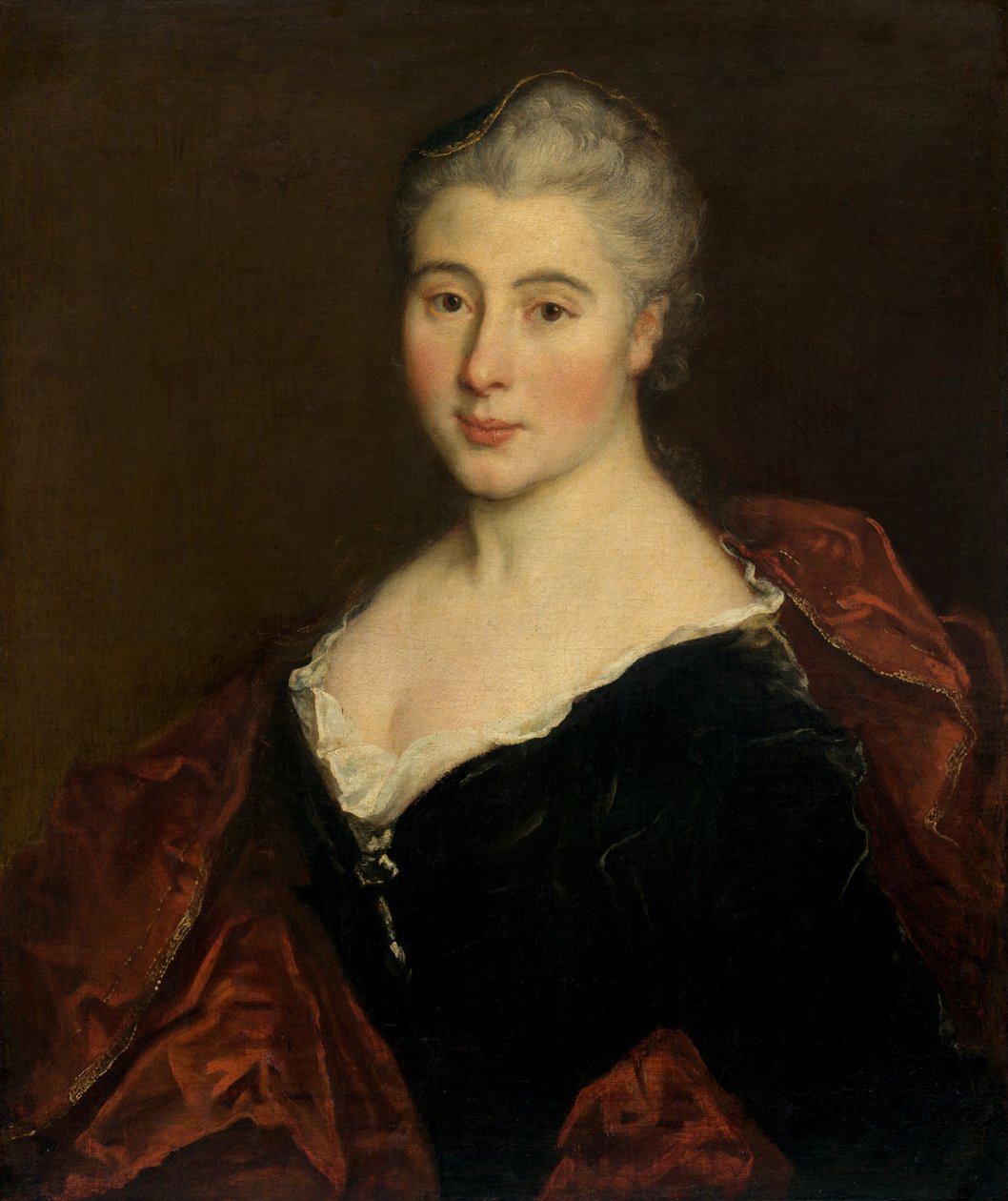 Portræt af en kvinde, ca. 1711. af Unbekannt