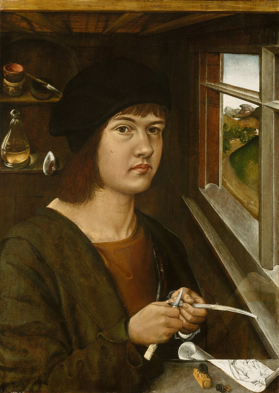 Portræt af en ung kunstner, ca. 1500. af Unbekannt