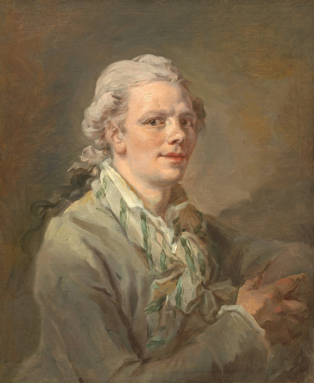 Portræt af en ung mand, muligvis ca. 1770. af Unbekannt