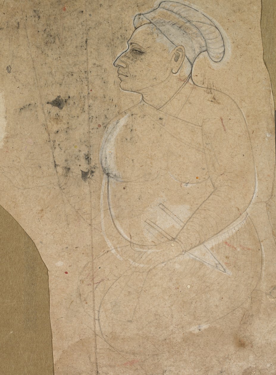 Portræt af en aldrende mand, ca. 1700. af Unbekannt