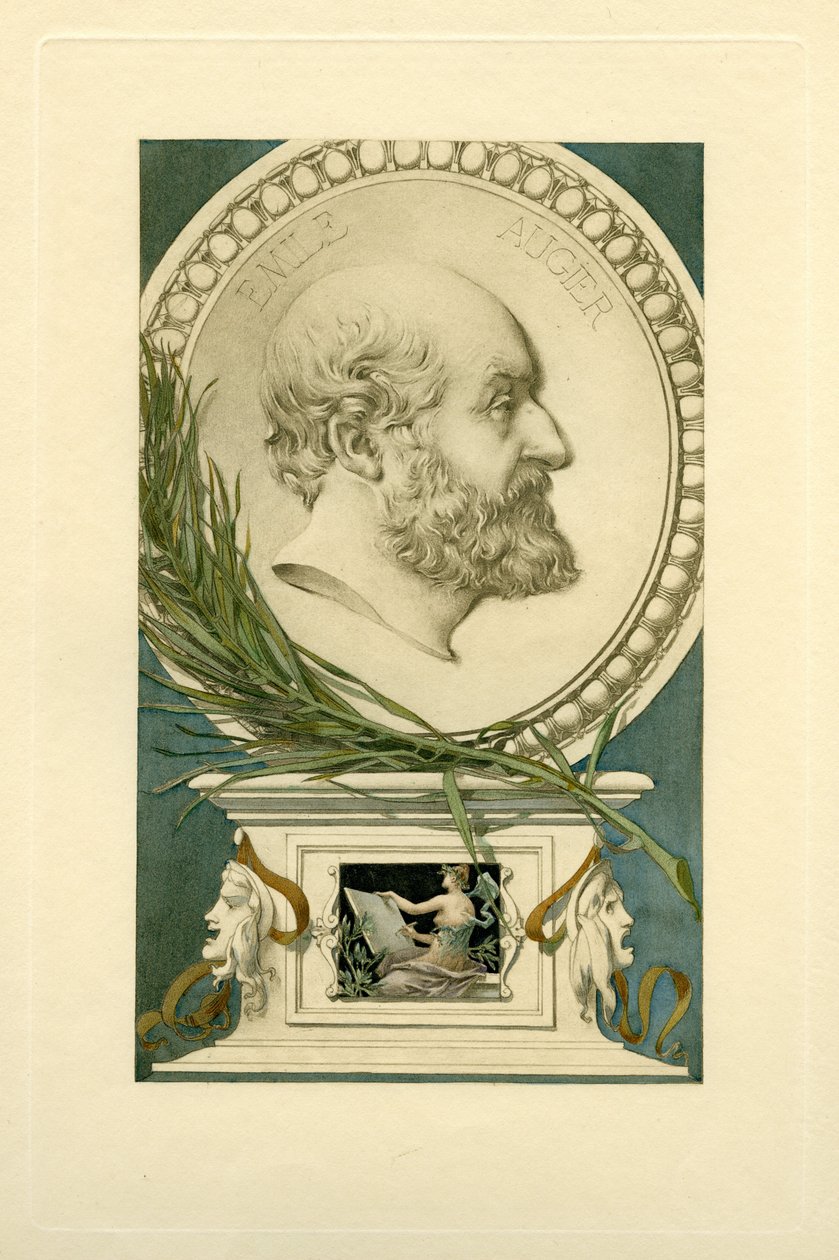 Portræt af Emile Augier 1820-1889. af Unbekannt