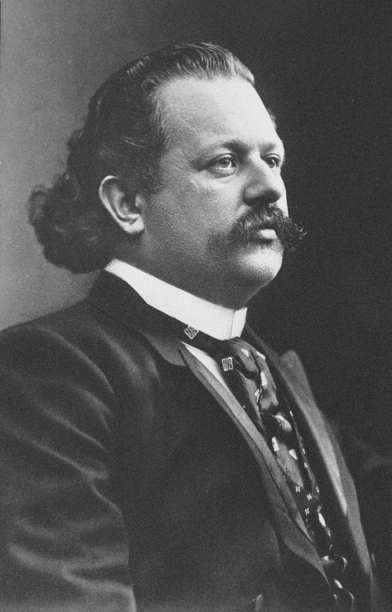 Portræt af pianist og komponist Alfred Reisenauer 1863-1907. af Unbekannt
