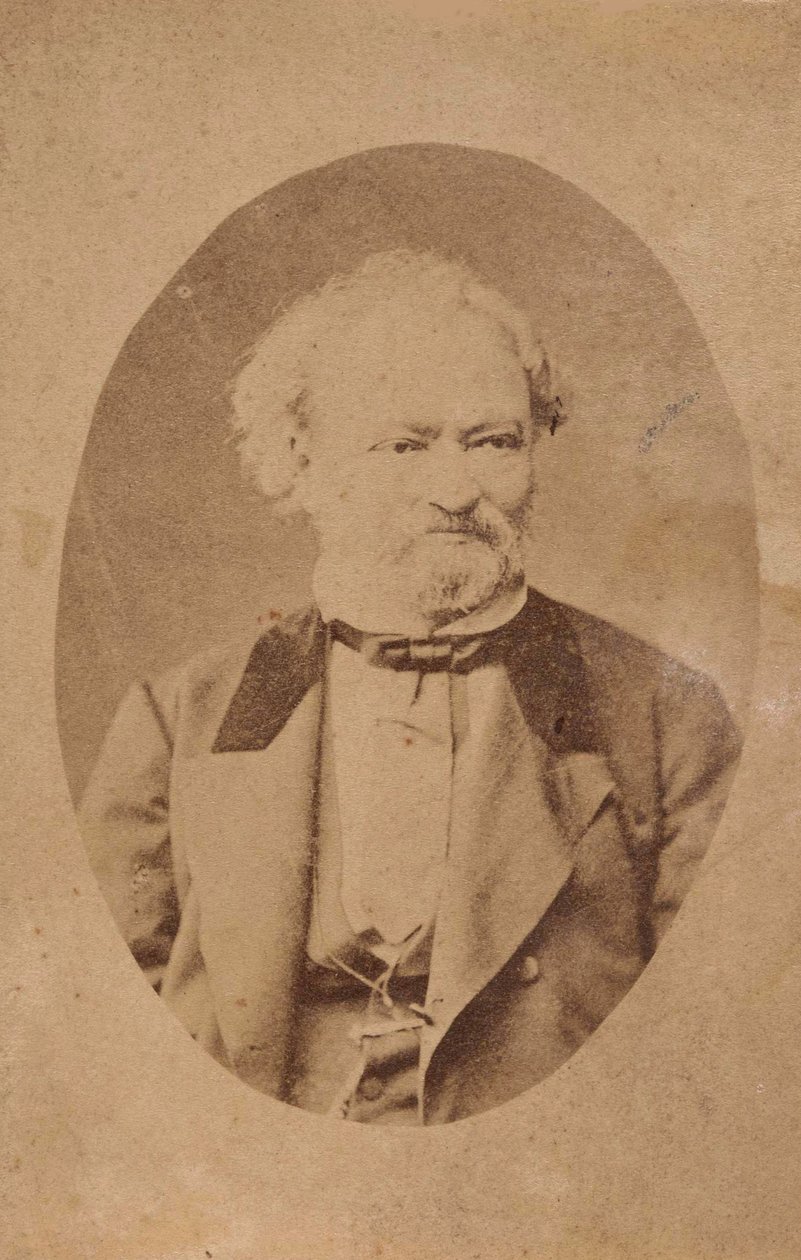 Portræt af pianist og komponist Ferenc Erkel 1810-1893, ca. 1875. af Unbekannt