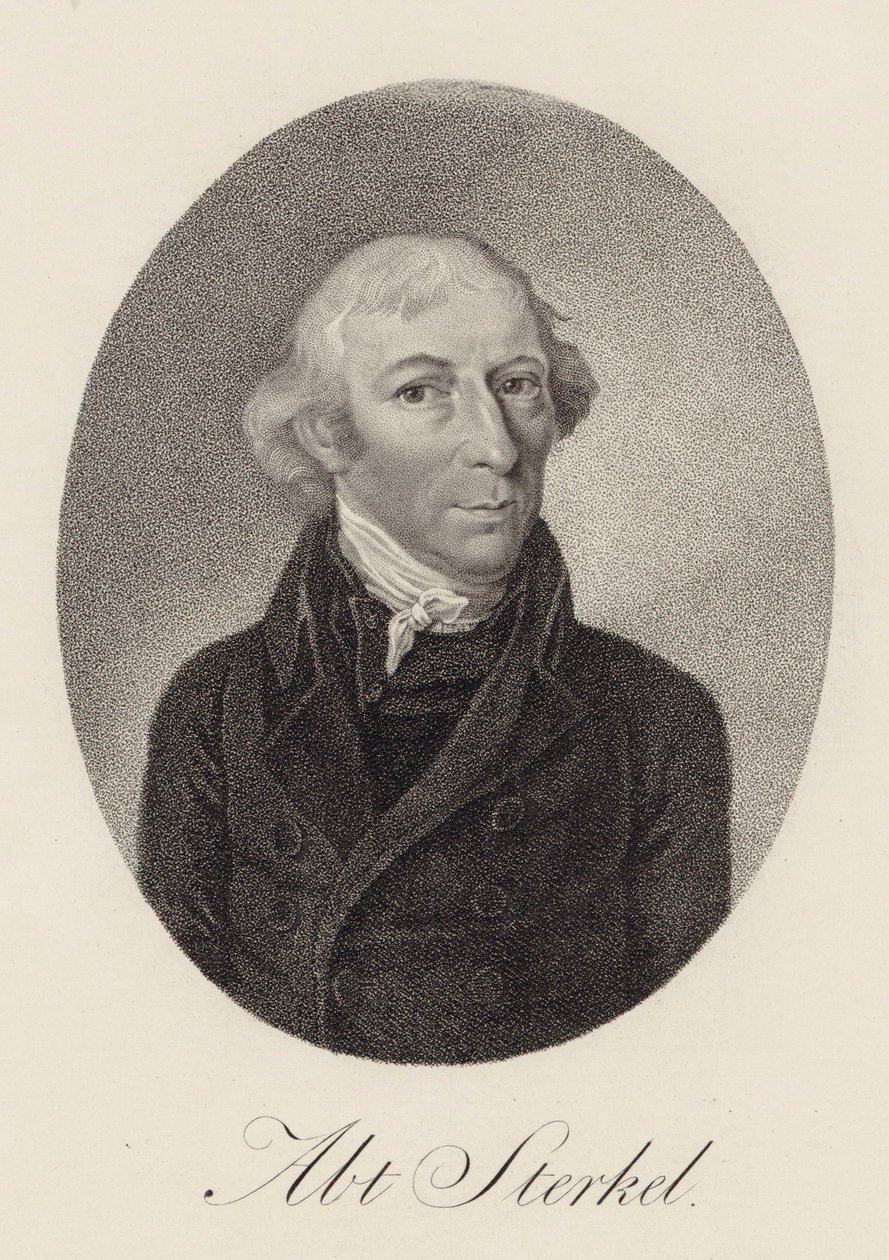 Portræt af pianist og komponist Franz Xaver Sterkel 1750-1817, 1816. af Unbekannt