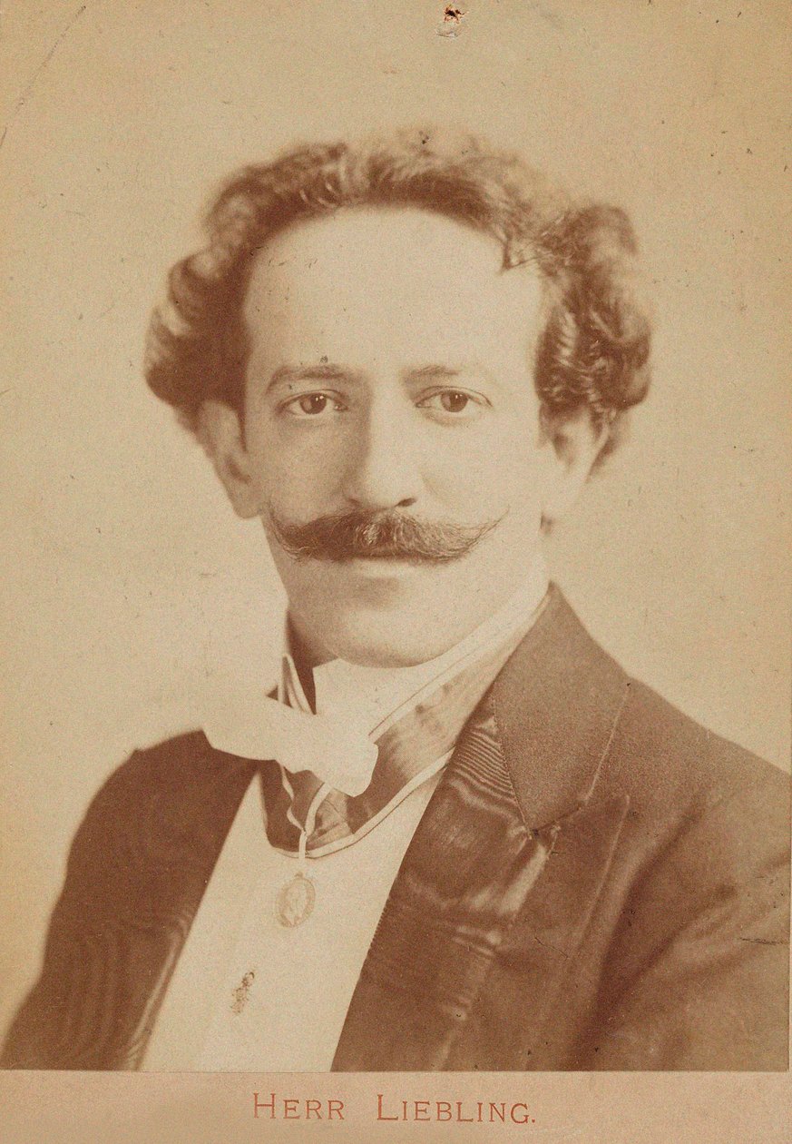Portræt af pianist og komponist Georg Liebling 1865-1946, ca. 1900 af Unbekannt