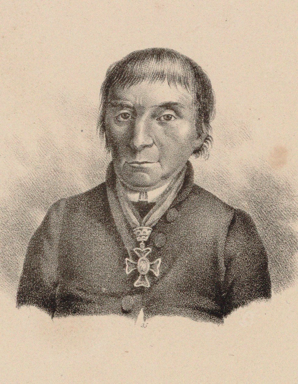 Portræt af pianist og komponist Maximilian Stadler 1748-1833, 1830. af Unbekannt