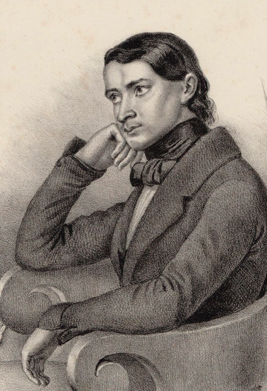 Portræt af komponisten Alfred Joly, 1850. af Unbekannt