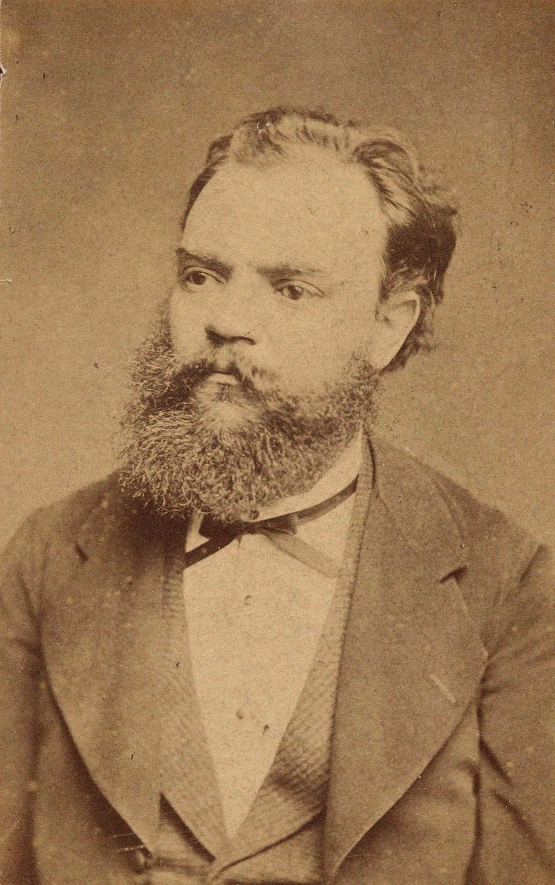 Portræt af komponisten Antonin Dvorak 1841-1904, ca. 1880. af Unbekannt