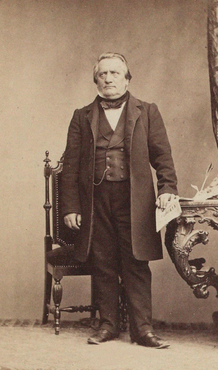 Portræt af komponisten Franz Lachner 1803-1890, ca. 1850. af Unbekannt