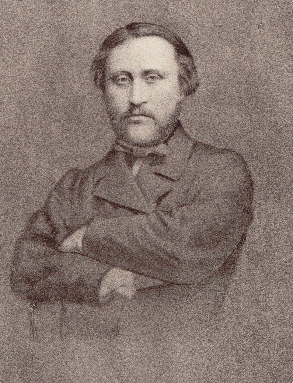 Portræt af komponisten Léon Kreutzer 1817-1868. af Unbekannt