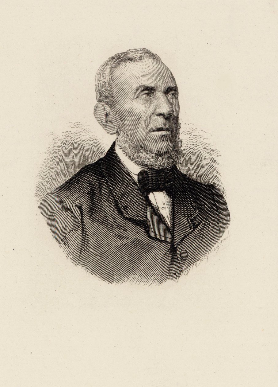 Portræt af komponisten Saverio Mercadante 1795-1870. af Unbekannt