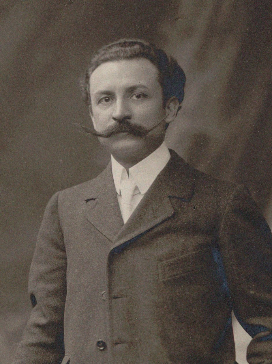 Portræt af komponisten Xavier Leroux 1863-1919, ca. 1910. af Unbekannt