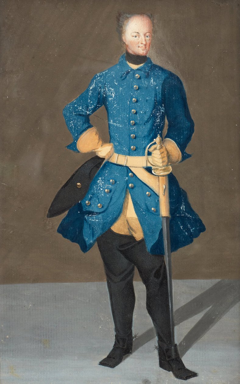 Portræt af kong Karl XII af Sverige 1682-1718, 1710