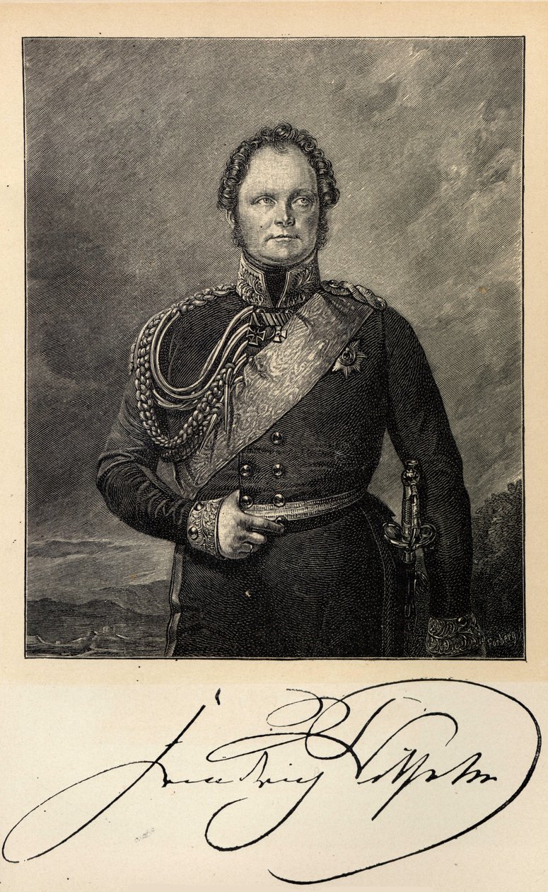 Portræt af Kong Frederik Vilhelm IV af Preussen 1795-1861. af Unbekannt