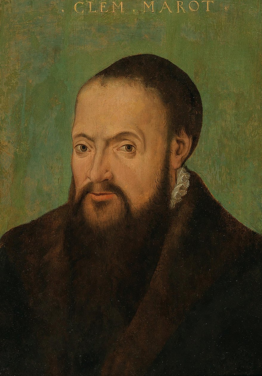 Portræt af digteren Clément Marot 1496-1544, første halvdel af 1500-tallet. af Unbekannt